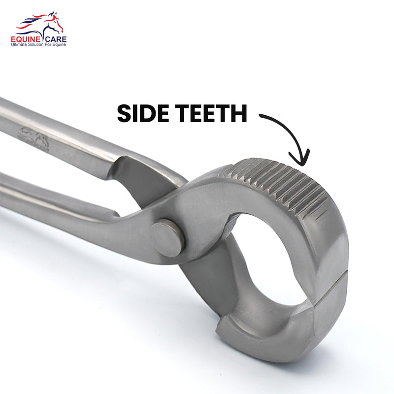 Equine Care 14” Horseshoe Puller – 3-in-1 Farrier Pull Off, Hoof Spreader & Nail Cutter | Oil-Tempered Chrome Vanadium Steel Farrier Pliers for Horse Hoof Care