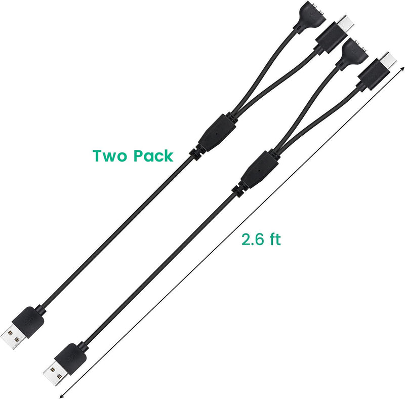 2-Pack Charger Replacement for Delupet Dog Training Collar, Magnetic Charging Cable for Yawpet Shock Collar, Black - PawsPlanet Australia