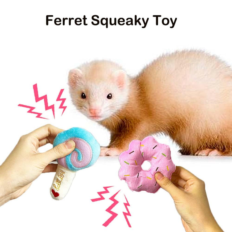 6 Pack Ferret Chew Toys Ferret Bell Balls Squeaker Toys Squeak Toy Teething Pet Toy Durable Knotted Tug of war Toy Cotton Chew Toys Exercise Scratch Toy Interactive Cat Dog Rope Toy Set Small Animals - PawsPlanet Australia