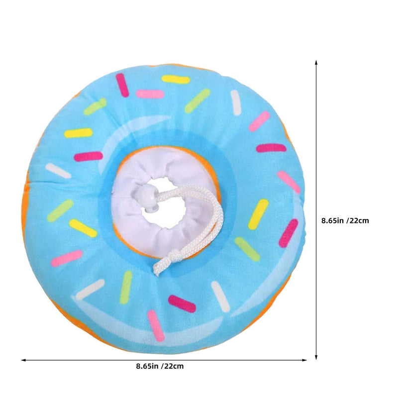 Supvox Blue Soft Protective Collar for Cats and Dogs, Adjustable Anti-Lick Neck Ring for Small Pets, Wound Healing and Recovery