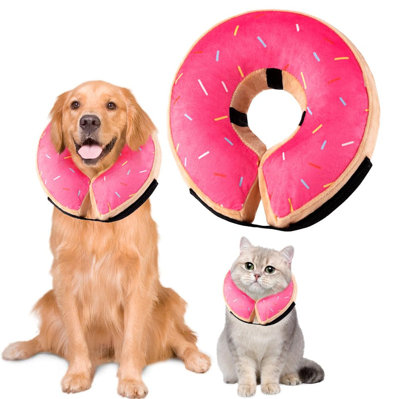 Dog Donut Collar,Dog Neck Recovery E Collar to Stop Licking Dog Recovery Collar Alternative After Surgery,Soft and Comfortable Large/Medium/Small Dogs and Cats Cone Rose Medium - PawsPlanet Australia