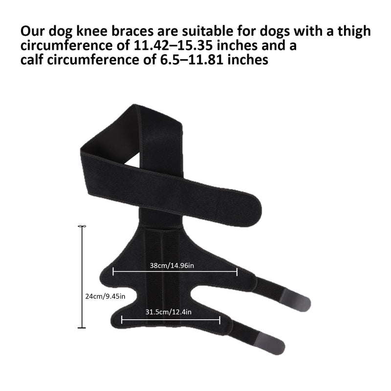 Dog Knee Brace for Hind Leg, Dog Knee Brace for Torn ACL Leg, Adjustable Dog Hip Support for Luxating Patella, Adjustable ACL Recovery Aid for Dog Back Legs