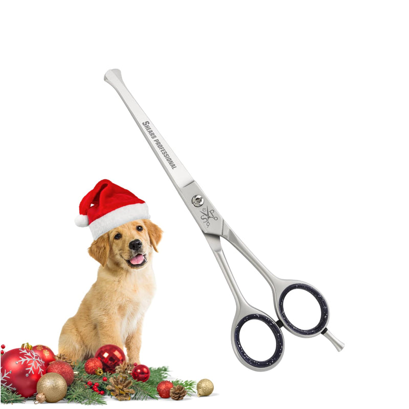 Dog Grooming Scissors, Hair Cutting Scissors, Straight for Pet and Saloon Use (Ball Tip STR 4.5) Grooming Scissor for Dog with Round Tip Ball Tip STR 4.5 - PawsPlanet Australia
