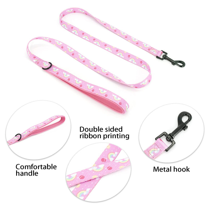 Dog Cat Harness and Leash Set, Puppia Soft Mesh Padded and Adjustable Puppy Vest Cute Dog Clothes Escape Proof Easy Walk Pet Accessories Rainbow L (Neck 15.7"-21"; Chest 19.6"-28.3") - PawsPlanet Australia