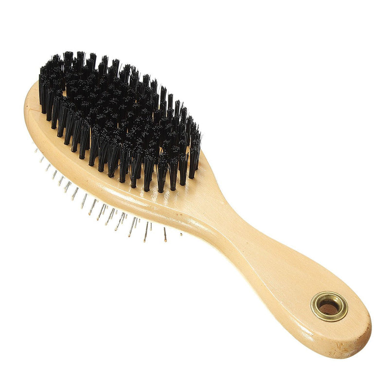 Combo Pin & Bristle Grooming Brush for Dogs and Pets with Durable Handle - PawsPlanet Australia