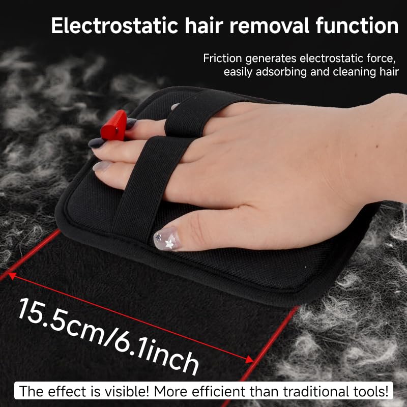 2-Pack Pet Hair Remover, Electrostatic Pet Hair Removal Gloves, Reusable Cat & Dog Hair Remover for Couch, Furniture, Carpet, Curtain, Upgraded Animal Fur Removal Tool - PawsPlanet Australia