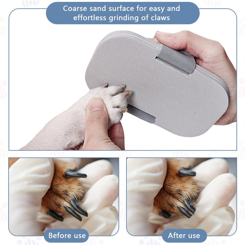 WAYUTO 2Set Dog Nail Scratch Boards and Cleaning Brush Anxiety-Free Nail File for Dogs Large Scratching Pad Handheld Board for Nails Soft Pet Brush Pet Claw Care Tools - PawsPlanet Australia