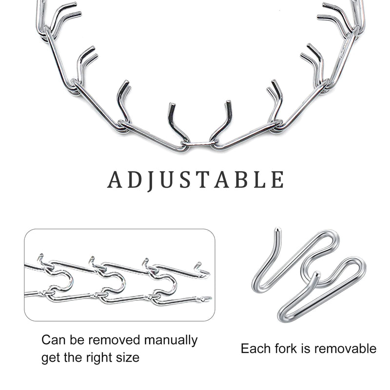 Dog Collar Extra Links Designed for Training Collars (4 Pack) Steel Chrome Plated Dog Training Collar Links (3.20mm, Silver) 3.20mm - PawsPlanet Australia