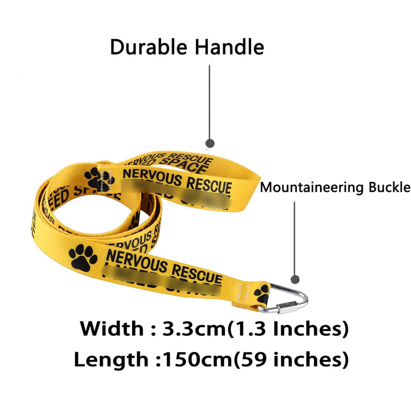 Funny Dog Leash Dog Nervous Rescue Space Leash Walking Training Dog Leashes Dog Owner Pet Lover Gift (Nervous Rescue-YE) Nervous Rescue-YE - PawsPlanet Australia