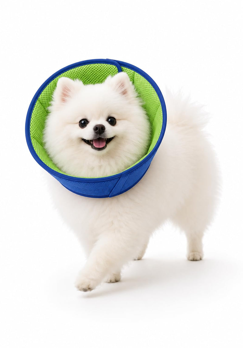 Dog Recovery Collar for Dogs After Surgery – Soft Breathable Dog Cone Collar, Lightweight Elizabethan Collar Alternative for Wound Healing, Anti Licking, Comfortable Sleep & Daily Eating,S S