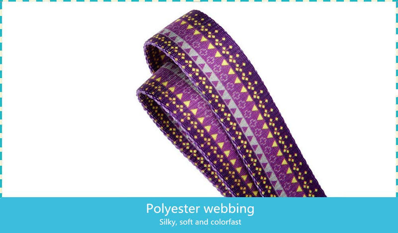 Martingale Collar Dog Collar No Pull Pet Collar Heavy Duty Dog Martingale Collars Silky Soft with Unique Pattern for Medium and Large Dogs (Medium, 1 Inch Wide, Dark Purple & Yellow) Medium, 1 Inch Wide - PawsPlanet Australia