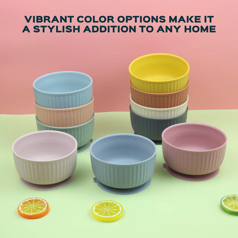 Cat Bowls with Suction Cup 400ml with Silicone Lid — Elevated Silicone Pet Dish with Non-Slip Bottom for Dry Food, Wet Food and Water — Silicone Water Bowl for Small Dog, Rabbit, Kittens (Grafit) Grafit Bowl with Lid - PawsPlanet Australia
