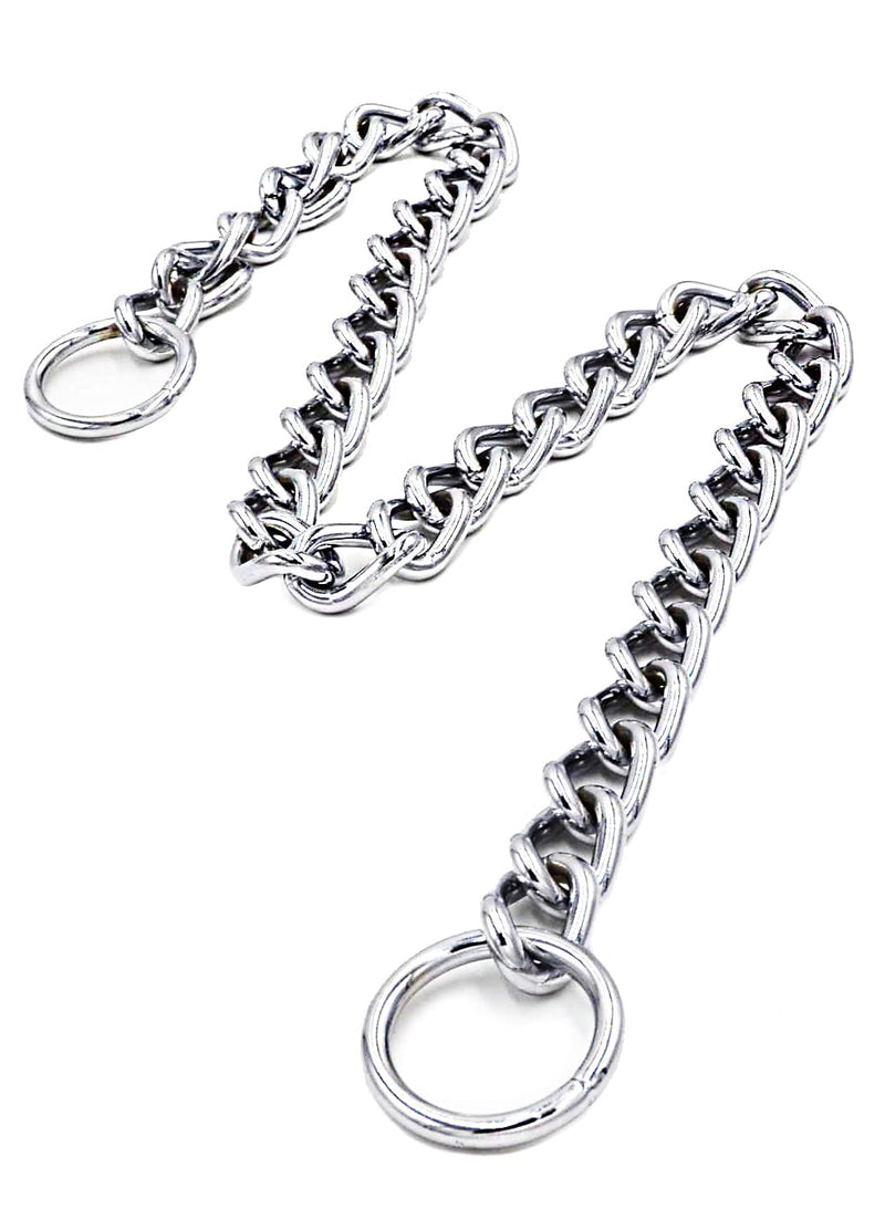 Freezx Dog Choke Collar Slip P Chain,Heavy Duty Metal Training Choke Collars, Adjustable Weather Proof Alloy Steel Chains for Small Medium Large Dogs Silver L Length: 22” (suitable for dog's neck 18") - PawsPlanet Australia