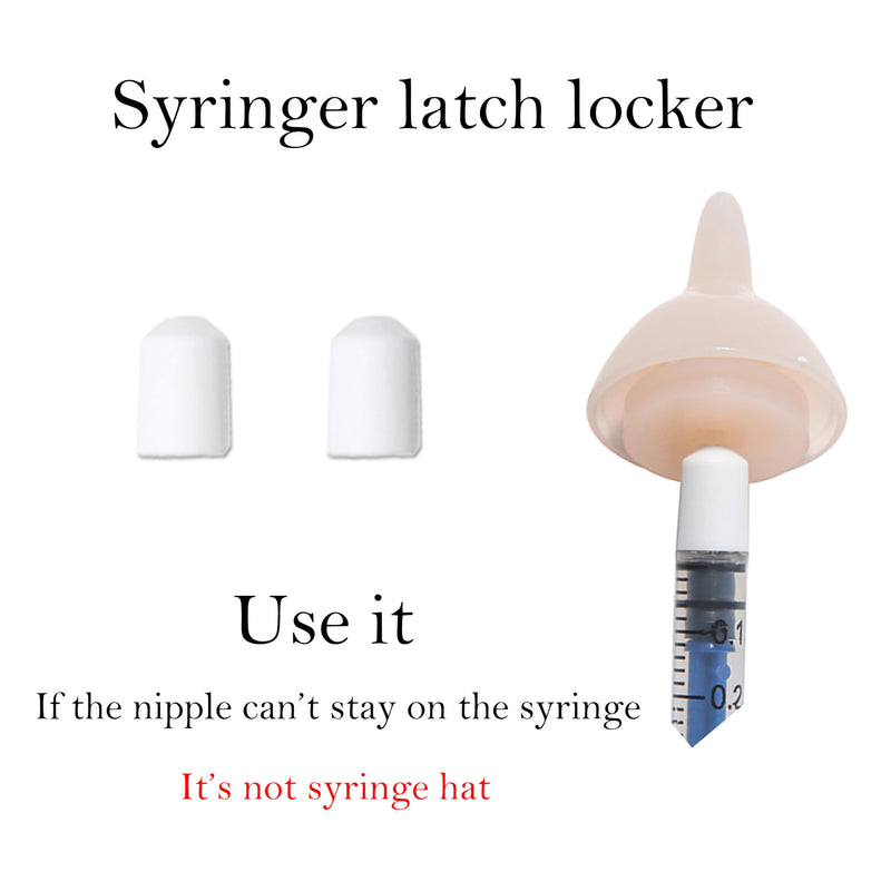 Feeding Silicone Nipple and Syringes for Newborn Kittens, Puppies, Rabbits, Small Animals Dongdong pet (1 Bottle+2 Mini Pink Nipples+4 Syringes) 1 Bottle+2 Mini Pink Nipples+4 Syringes - PawsPlanet Australia