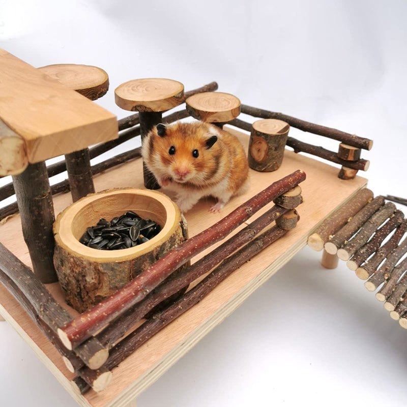 Apple Wood Feeding Bowl for Small Animals, Food Dish for Guinea Pig, Chinchilla, Parrots Round Bowl - PawsPlanet Australia
