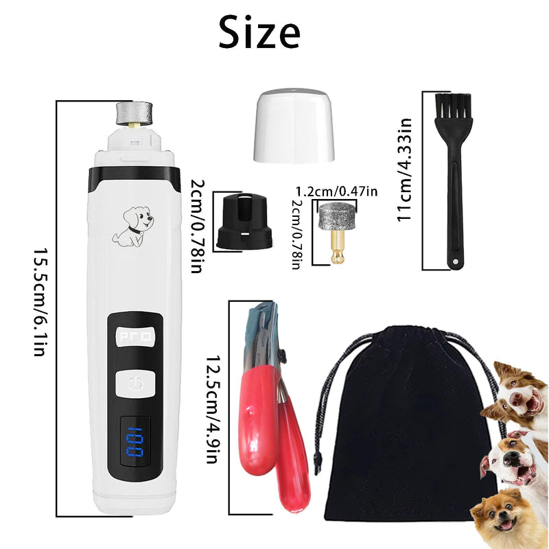 OUTMX 2026 Upgrade Dog Nail Clippers, Groom Silent Pro Nail Grinder Set, Dog and Cat Nail Clipper, Dog Nail Trimmers for Small and Medium-Sized Pets of Different Sizes M2 - PawsPlanet Australia