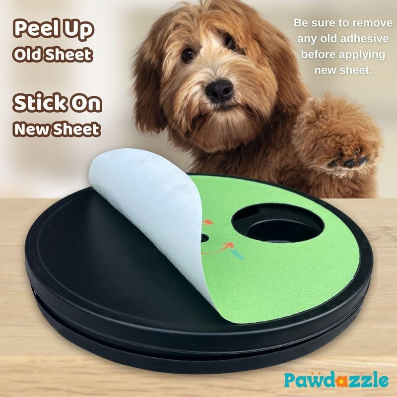 Pawdazzle Refill Pack – 5 Replacement Sandpaper Sheets for Dog Nail Scratch Board – Stick-On Dog Nail File Refills for Safe at-Home Grooming - PawsPlanet Australia