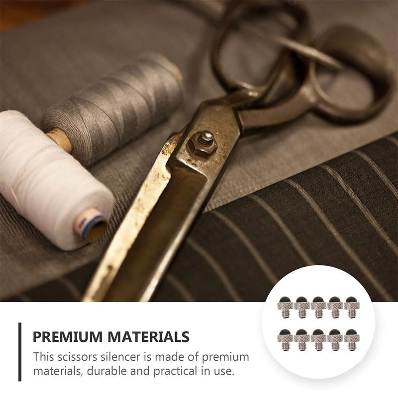 10pcs Hair Scissors Mufflers Bumpers for Quiet Hair Cutting Easy to Install Noise Reduction Accessories for Professional Grooming and Pet Hairdressing Scissors - PawsPlanet Australia