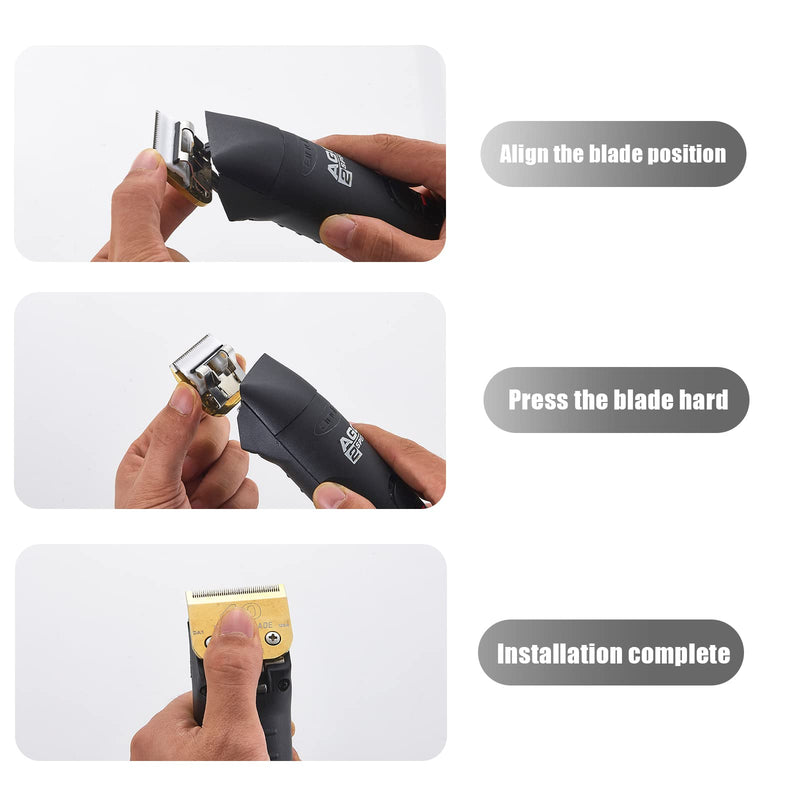 2 Packs #15 Clipper Blade Dog Grooming Compatible with Wahl/Oster Dog Clippers 3/64" 1.2mm Cut Length(Gold) - PawsPlanet Australia