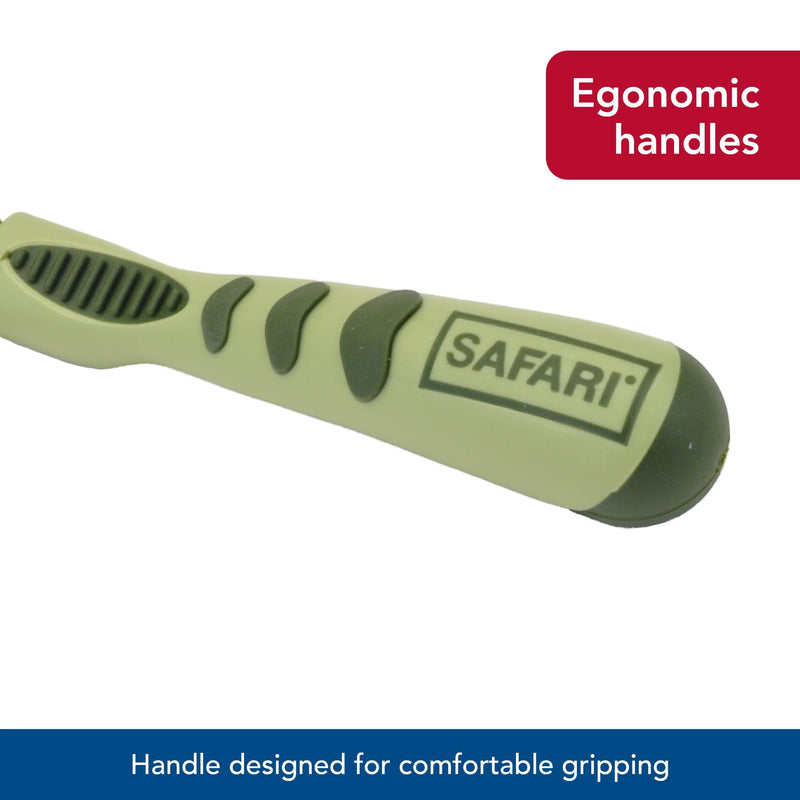 Coastal Pet Safari Dog De-Matting Comb - Serrated Stainless Steel Grooming Tool for Dogs with Medium to Long Hair - Keeps Coats Smooth & Soft - One Size NO Color