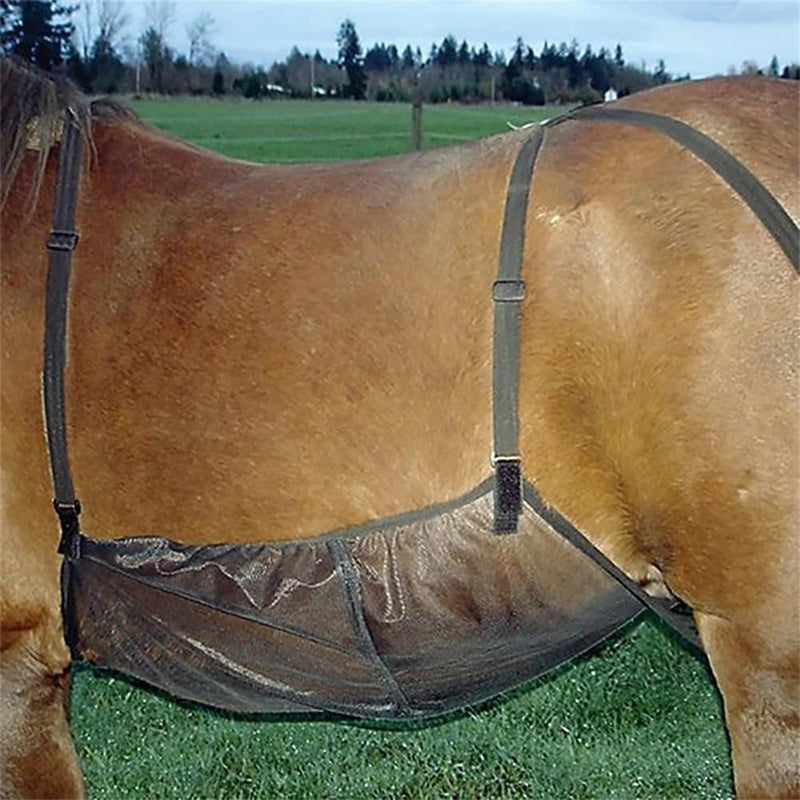 Horse Fly Sheet, Fly Sheet Belly Guard, Horse Ride Fly Sheet Stretch Mesh Rug, Horse Belly Guard for Riding Stable Setting, Mesh Belly Protector with Adjustable Straps As Picture Show - PawsPlanet Australia
