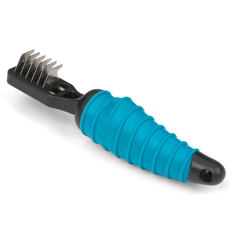 Master Grooming Tools Ergonomic DeMatting Tools — Reversible DeMatting Tools for Grooming Dogs - 6-Blade Style Black 6 Blade