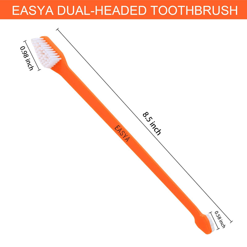 Double Headed Pet Dog Toothbrush for Small Dogs/Soft Bristles Puppy Long Handle Tooth Brush Dogs Teeth Cleaning/Bulk Toothbrushes Dental & Oral Care… (MIXED10) Mixed10