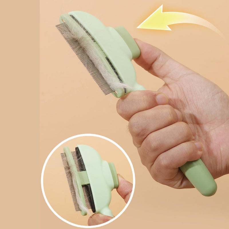 Flea Comb for Cats & Dogs - Dual-Sided Pet Hair Removal Comb with Long/Short Stainless Steel Teeth - Effective Deshedding Brush for Shedding Control & Grooming - PawsPlanet Australia