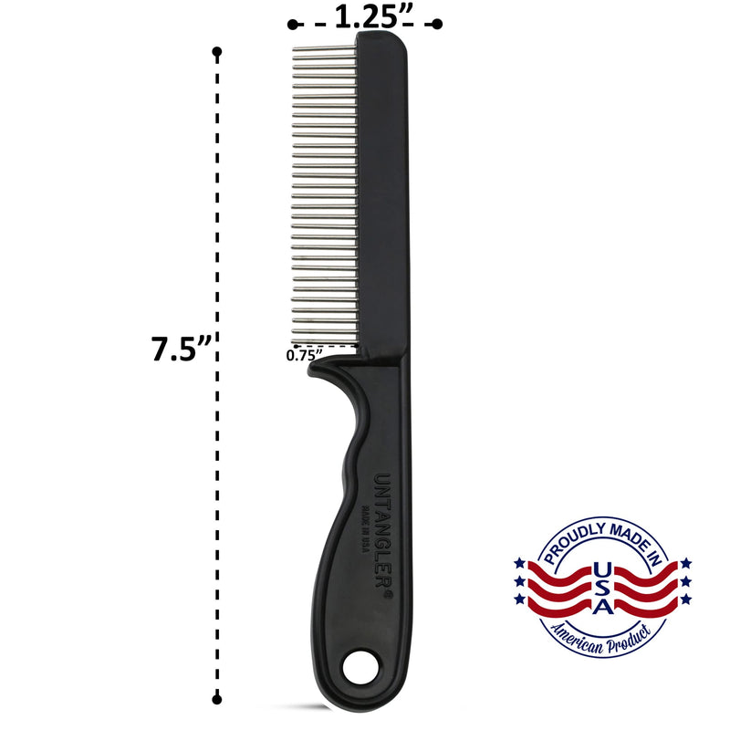 Super-Groom Combs with Smooth Rotating Teeth for Painless Mat Removal (Royal Purple, 30 Fine-Spaced teeth) Royal Purple - PawsPlanet Australia