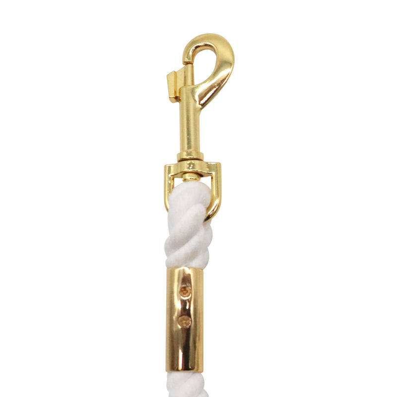 Croci Ceremony Bride Dog Leash Elegant Rope Leash with Decorative Bow for Weddings, White, 130 x 1.5 cm Unica - PawsPlanet Australia