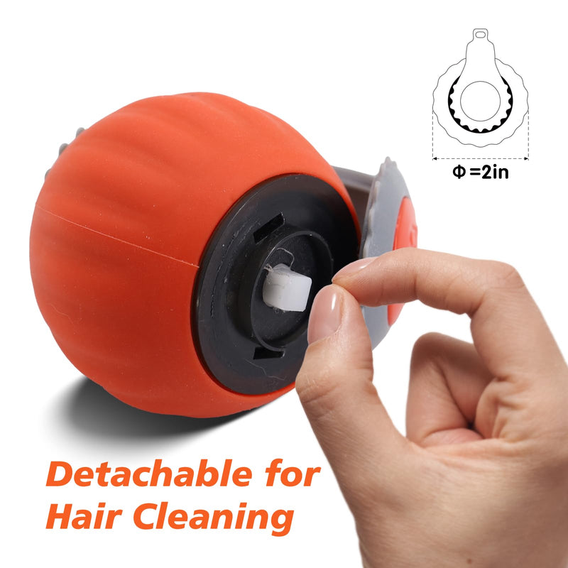 2025 Interactive Cat Toy for Indoor Cats, Automatic Moving Cat Balls for Bored Indoor Adult Cats, 360°Automatic Rolling Ball Toy, Two Speed Adjustment（Orange） Orange - PawsPlanet Australia