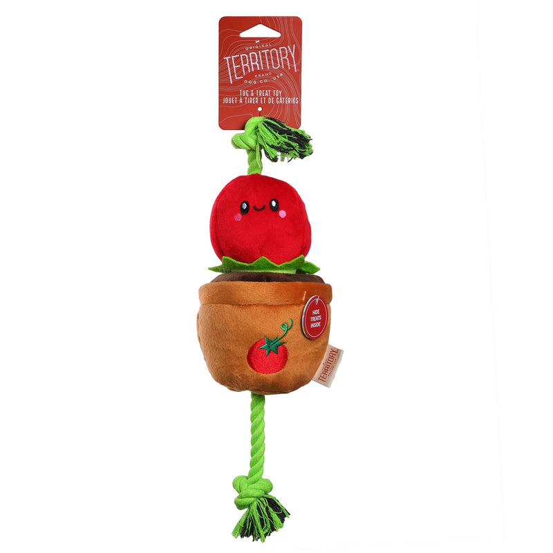 Territory Tomato Treat-and-Tug Dog Toy