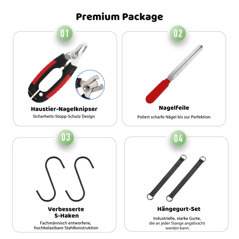 Guzekier Pet Hammock for Dogs and Cats, Grooming, Dogs and Cats Nail Cutting Pet Supplies Kit, Pet Grooming with Nail Scissors/Trimmer, Pet Comb, Nail File - PawsPlanet Australia