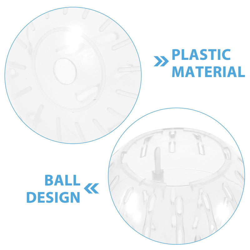 FOMIYES Hamster Exercise Ball 10CM Hamster Running Ball Transparent Hamster Wheel for Dwarf Hamsters Small Animal Pet to Reduce Boredom and Increase Activity (Random Color) - PawsPlanet Australia