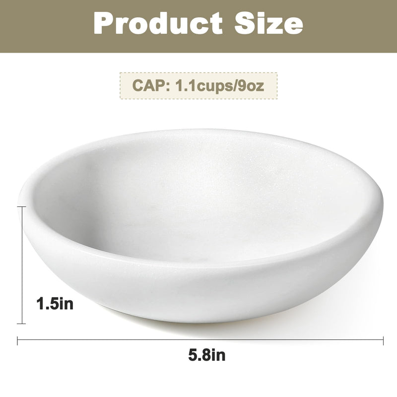 White Cat Bowl, Marble Food and Water Bowl for Cat and Small Dog, Heavyweight 1.5lb Non-Tip Pet Food Dish with Slip-Proof Pad, Premium Stone Feeder for Elegant Home Decor XS Namib Fantasy