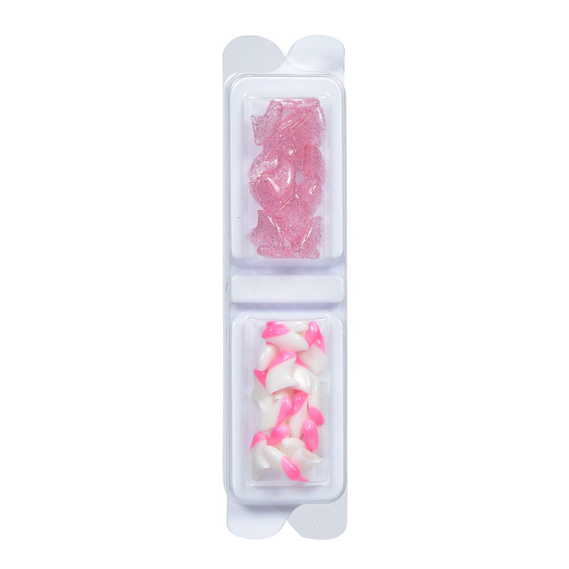 Kitty Caps Nail Caps for Cats | White with Pink Tips & Clear with Pink Glitter, 40 Count, Small - 3 Pack | Safe, Stylish & Humane Alternative to Declawing | Stops Snags and Scratches, (FF9317PCS3) - PawsPlanet Australia
