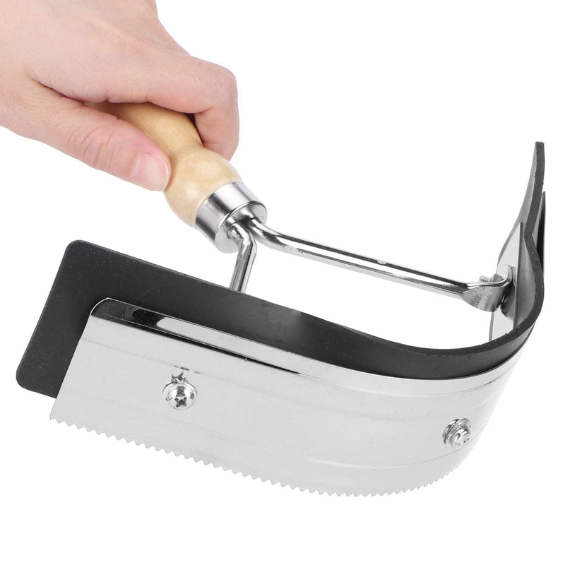 Pssopp Sweat Scraper, Horse Sweat Scraper with Wood Handle Non Slip Horse Grooming Tool Farm Supplies for Shaving and Grooming Large Livestock - PawsPlanet Australia