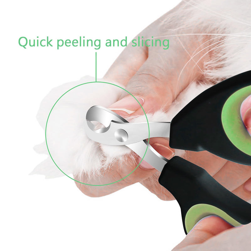 Cats & Dogs Pets Nail Clippers & Trimmers Rabbit Nail Clippers cat Nail Clippers for Indoor Cats cat Claw Clippers with Safety Guard Professional Grooming Tool for Cat Kitten(Green) Small Green - PawsPlanet Australia