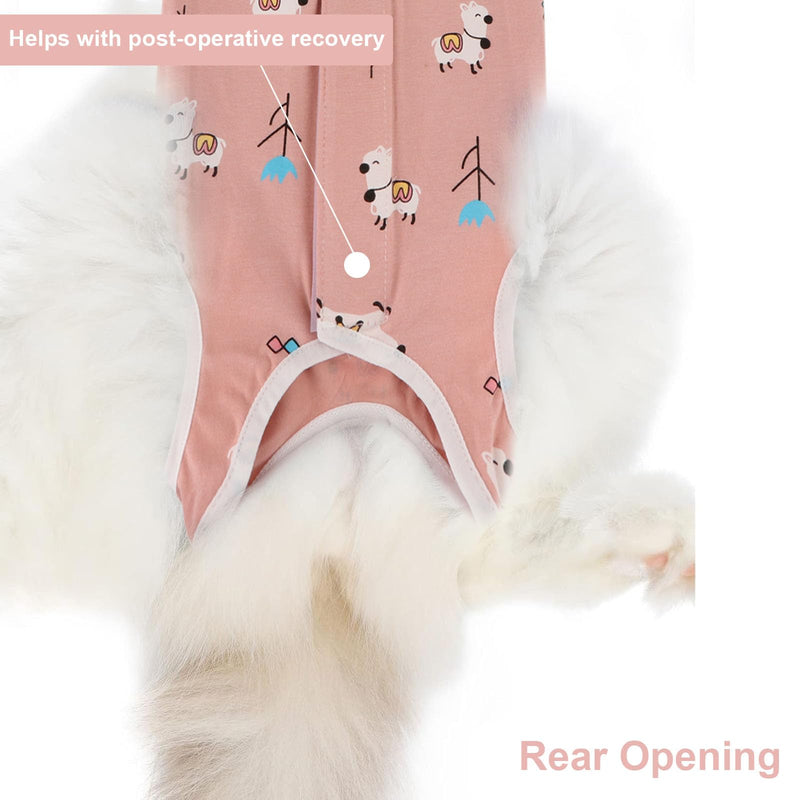 2PCS Cat Recovery Suit - Breathable Cat Surgical Recovery Suit, Onesie for Cats After Surgery Recovery, Alternative Cone of Shame Abdominal Wound Skin Wear Protection (Light Blue+Light Purple, L) Light Blue+Light Purple