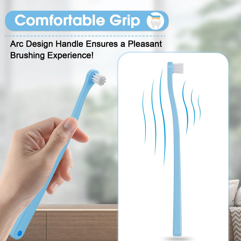 Dog Tooth Brushing Kit Achieve Optimal Dog Dental Care with The Premium Dog Toothbrush Set - Healthy Teeth, Fresh Breath, and Easy Cleaning-blue-5pcs 5 - PawsPlanet Australia