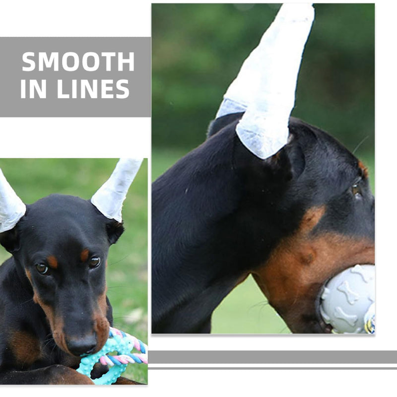 ERINGOGO 8-Piece Dog Ear Support Set with Soft Foam Sticks and Adhesive Tape. Flexible ear correction sticks for erect ears in small and medium-sized dogs. Easy to clean.