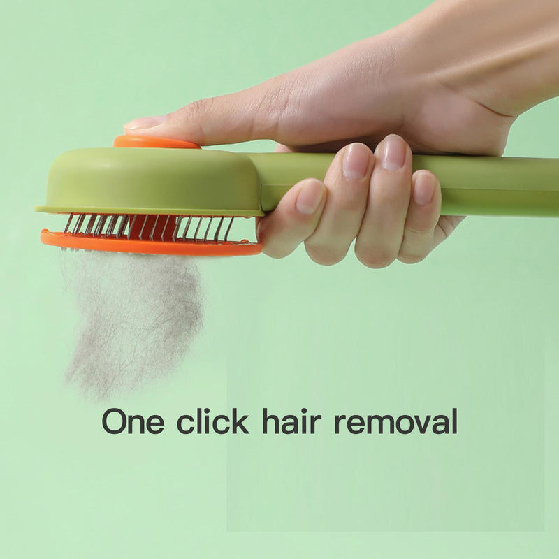 Premium Universal Pet Grooming Brush with Stainless Steel Pins Ideal for All Breeds Long Short Haired Cat and Dog,Ergonomic All-in-One Reduces Tanglesand PromotesHealthy Coat with Gentle (Pink) Pink - PawsPlanet Australia