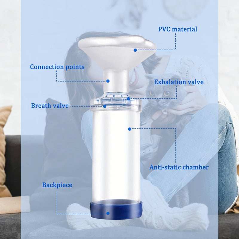 Aerosol Chamber Inhaler for Pets Inhaler Aerosol Chamber Medication Administrator Aerosol Inhaler with Masks Helps Pets Inhaler Spacer Cat Pet for Cats and Dogs