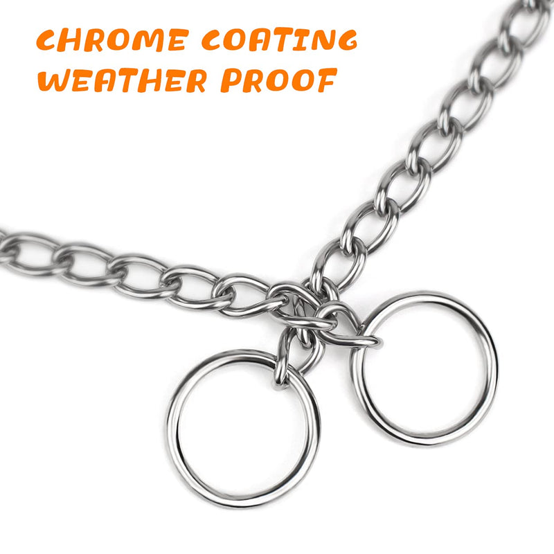 TagME Chain Choke Training Collar for Dogs, 14.2 in, 2.0 mm PUPPY SMALL (14.2 in x 2 mm) - PawsPlanet Australia
