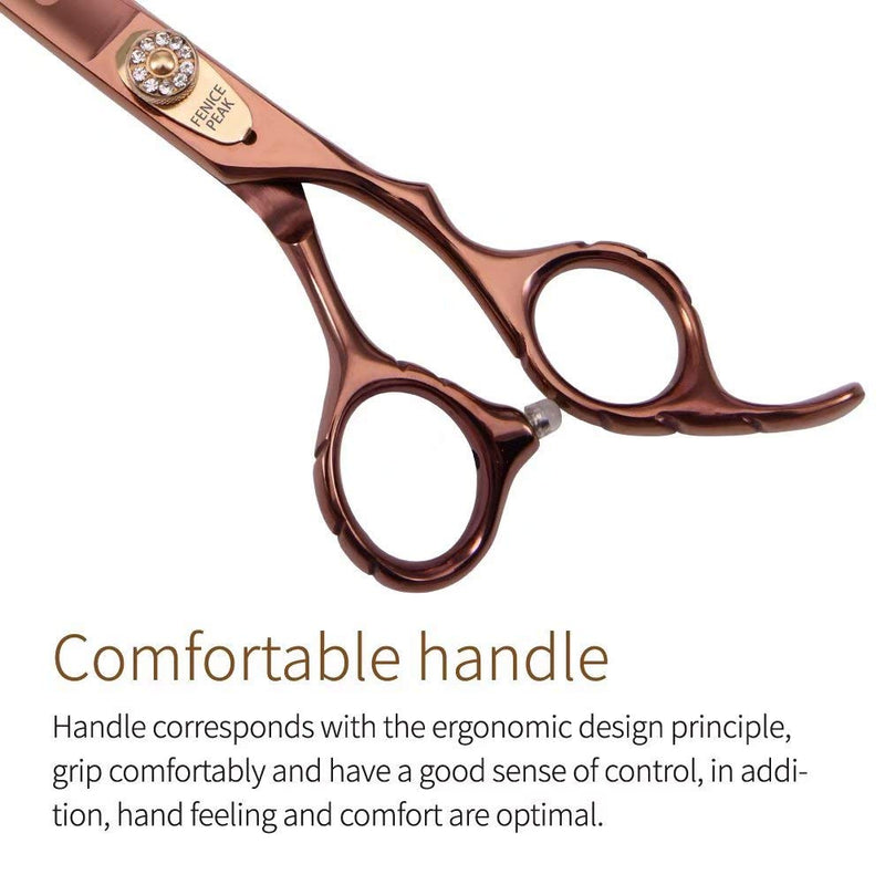Fenice Peak Dog Grooming Scissors Pet Cutting Scissors Professional Dog Scissors for Grooming Shears for Dogs and Cats 440C Japanese Stainless Steel Dog Trimming Shear Edge Scissors(7'') 7'' - PawsPlanet Australia