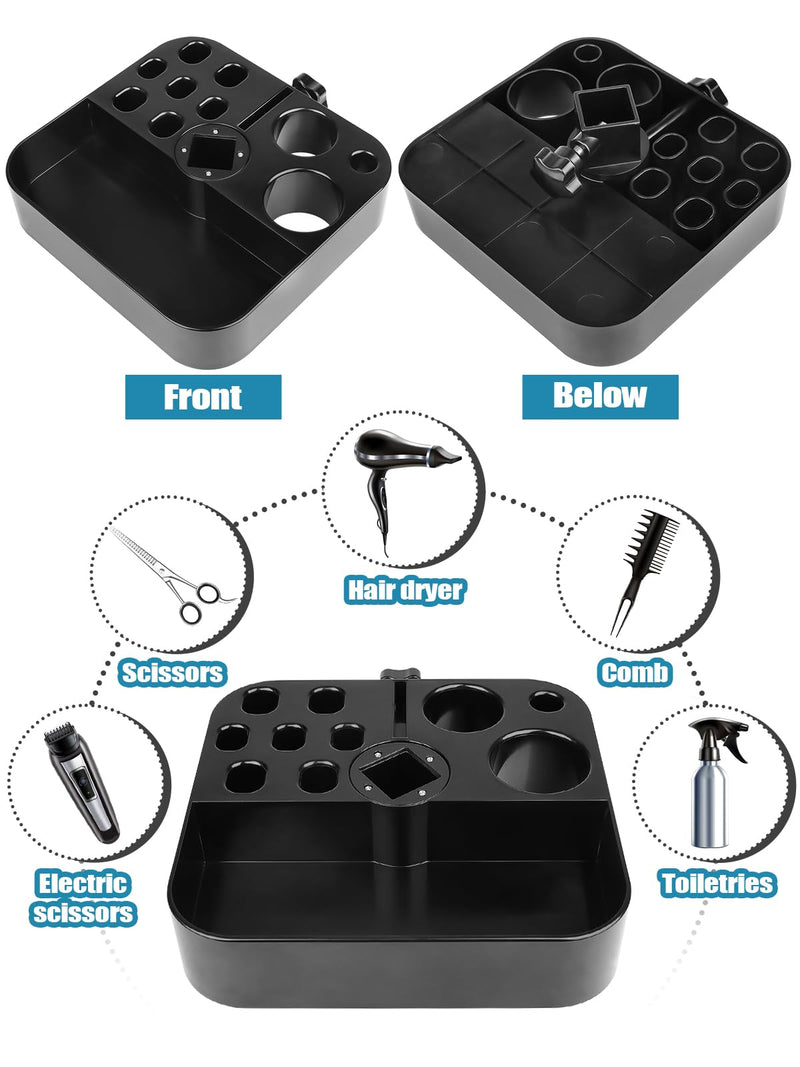 Kalolary Portable Dog Grooming Tool Holder - Rotatable Organizer for Pet Grooming Table & Accessories - Scissors, Clips, Brushes Storage - PawsPlanet Australia