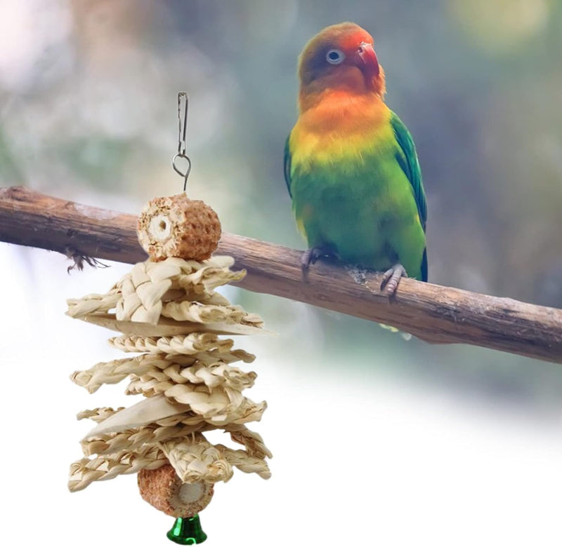 Bird Toys, Hanging Standing Hammock Swing Climbing Ladder Perch Bird Cage Toys for Cockatiel Budgerigar Conure Mynah Love Birds Finches