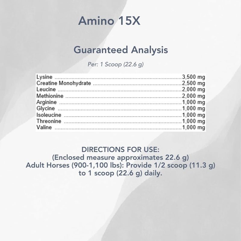 MVP Amino 15X (1.5lb) Supports Healthy Muscle Function, Development and Recovery in Horses. 1.5lb