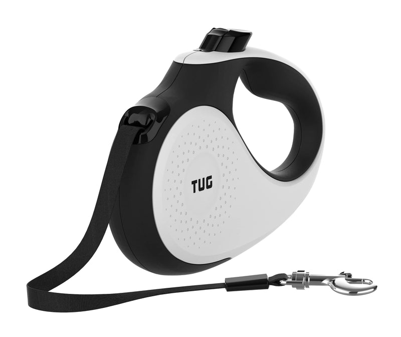 TUG 360° Tangle-Free XL 26 Feet (8 Meter) Retractable Dog Leash (White)