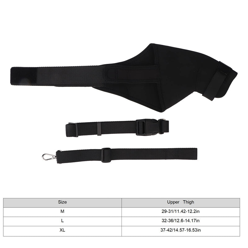 Qcwwy Dog Knee Braces for Hind Leg, Dog Rear Leg Orthotics for Dogs with ACL Kneecap Dislocation, Arthritis, Breathable, Comfortable Dog Joint Protection (M Right Leg)